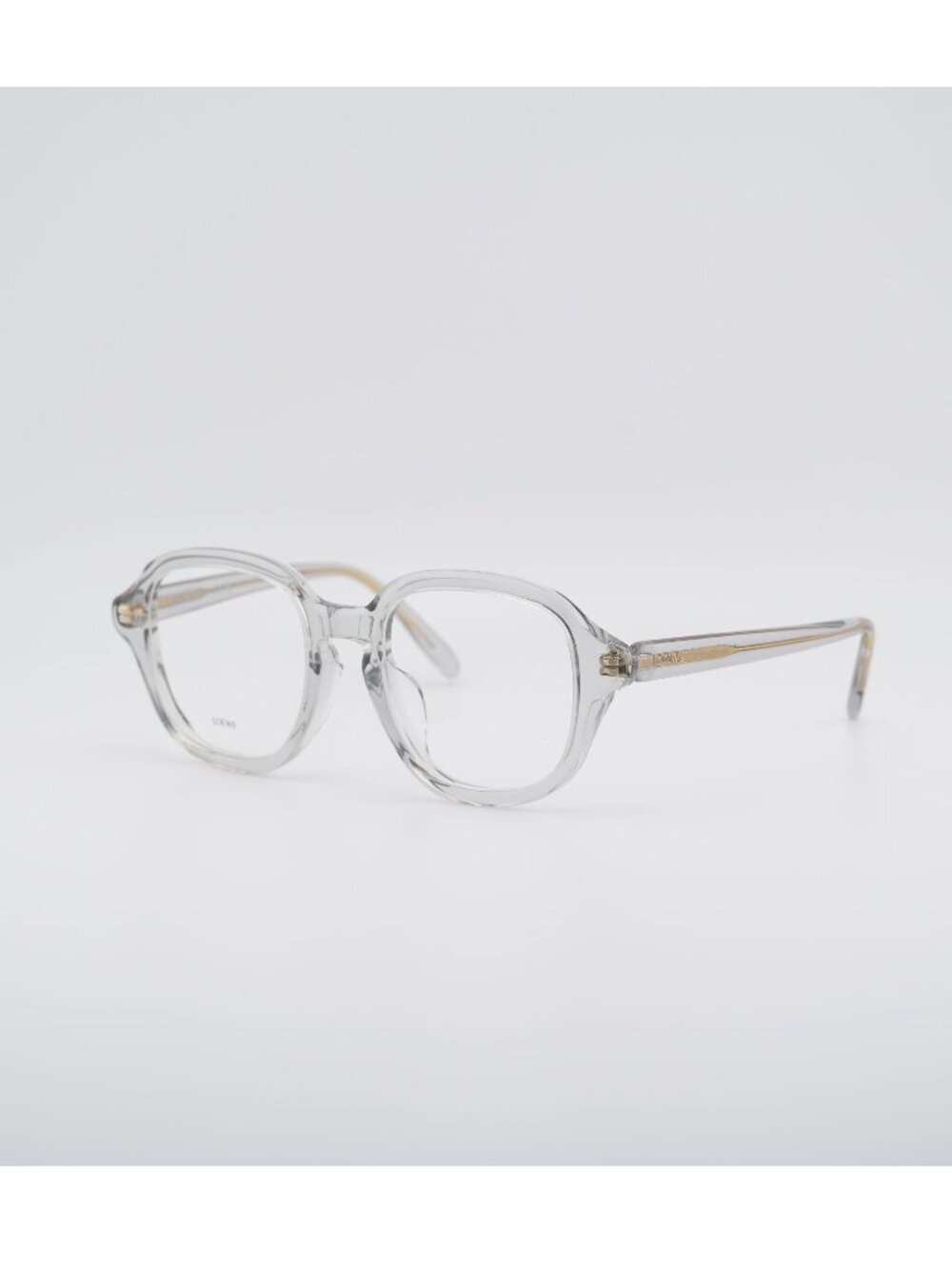 Loewe LW50099F 020 Eyeglasses Transparent Grey 51mm Square Frame